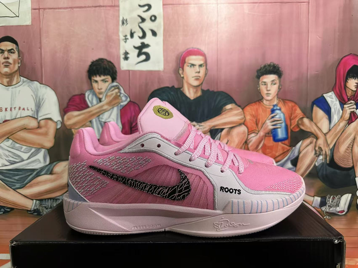 Nike Zoom Freak 5 Basketball Shoes in Pink - product image from the listing.