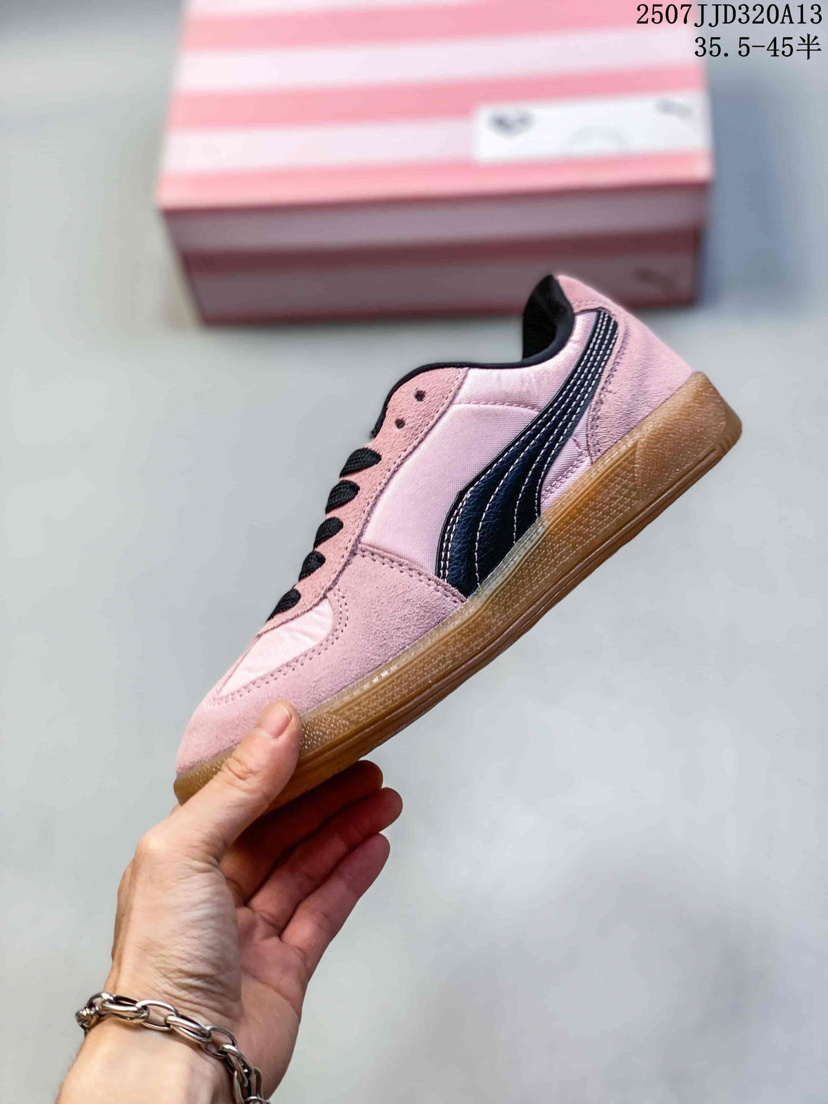 PUMA Palermo Leather Trainers Pink 2507 JJD320A13 - product image from the listing.