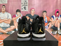 Jordan Black and Gold High-Cut Basketball Sneakers - product image from the listing.