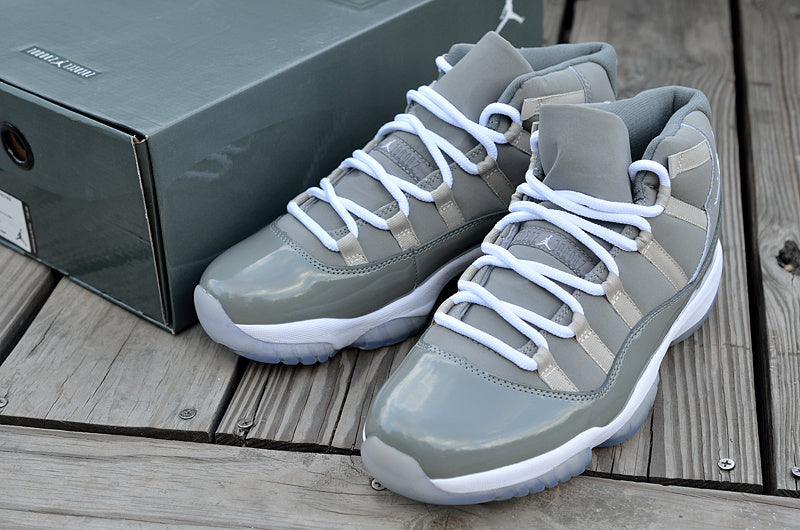 Air Jordan 11 Retro High-Top Basketball Shoes Grey - product image from the listing.