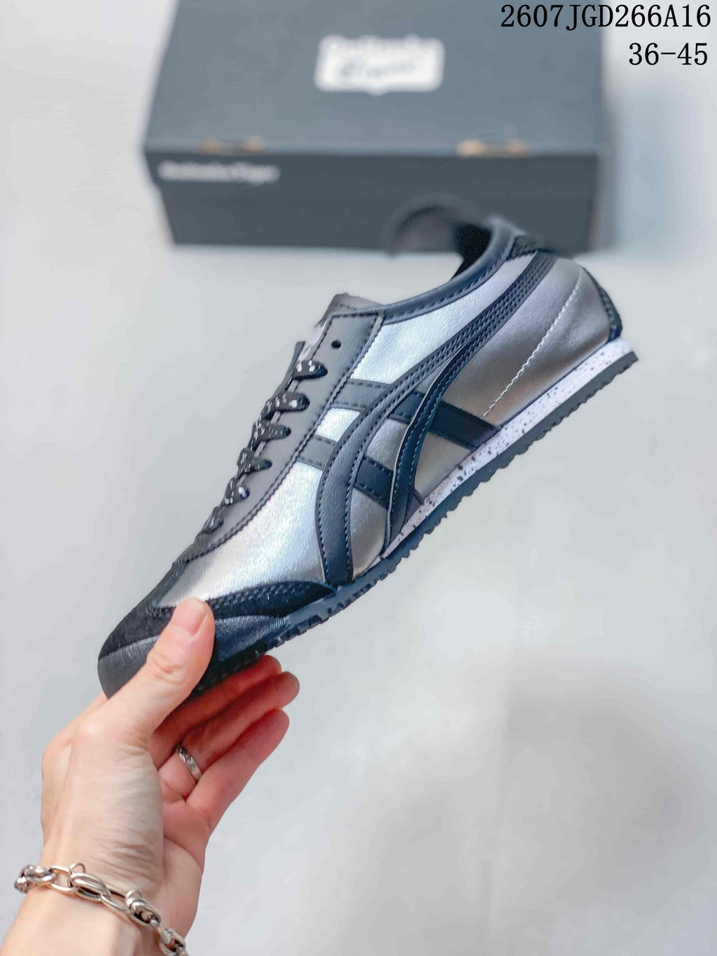 Onitsuka Tiger Mexico 66 Sneakers in Black Silver 07JGD266A16 - product image from the listing.