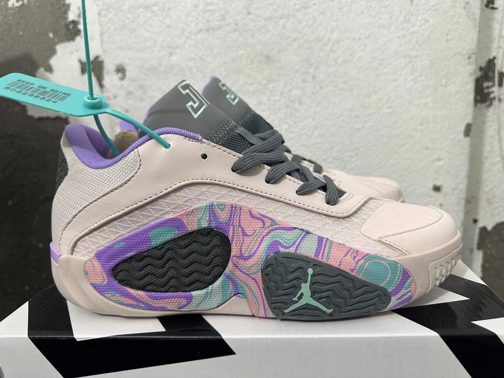 Pink and Purple Jordan Luka 2 Basketball Shoes - product image from the listing.