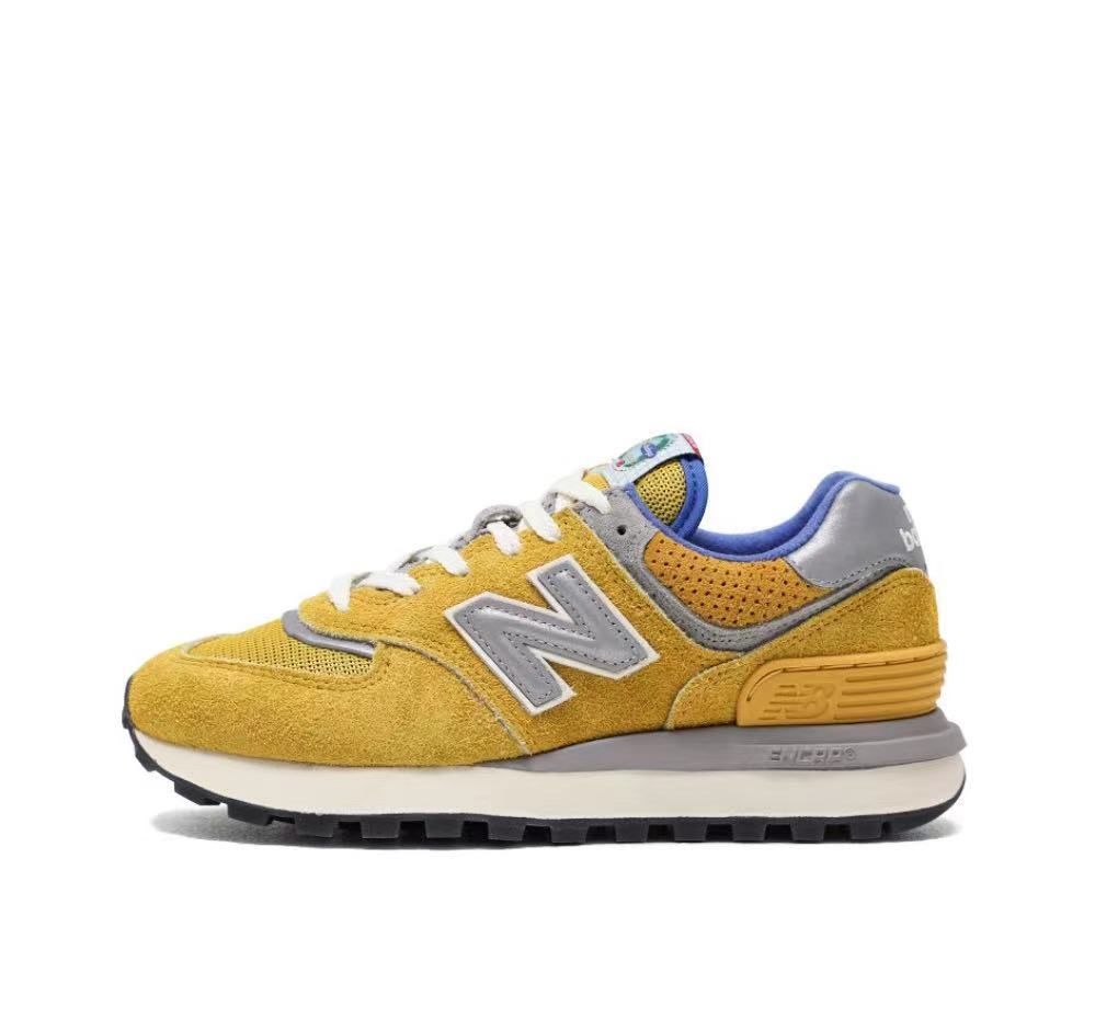 New Balance 574 Sneakers U574LGB1 in Yellow - product image from the listing.