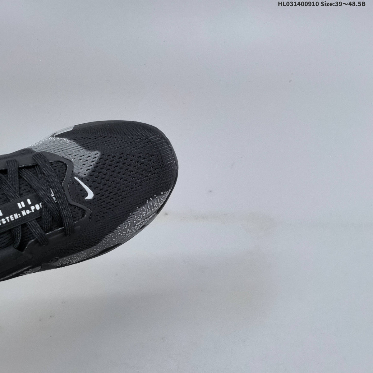 Nike Air Zoom Pegasus 42 Running Shoes, in Black and Silver - product image from the listing.