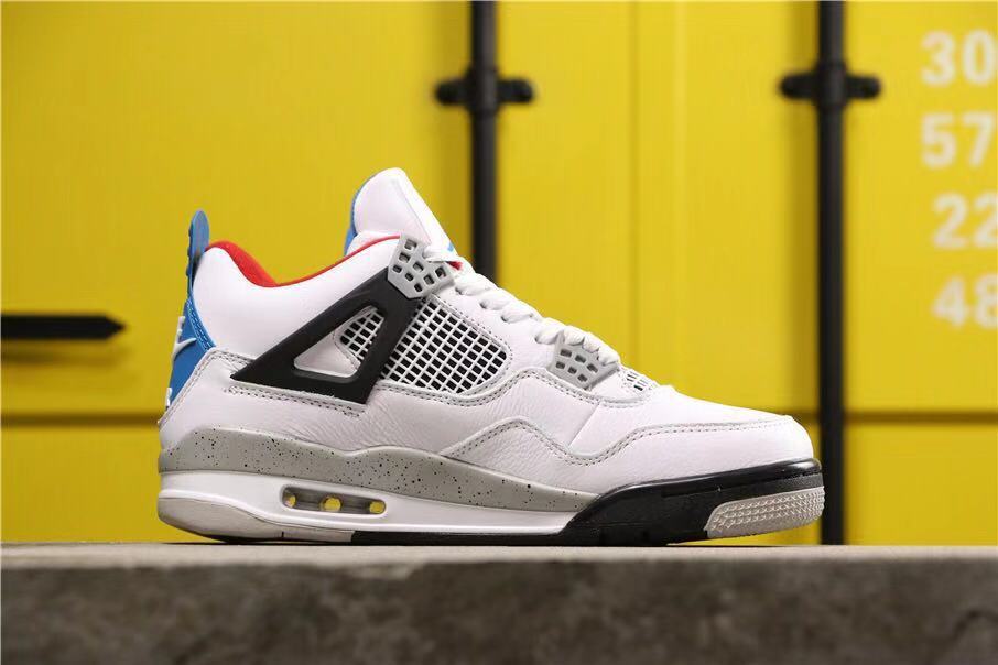 Air Jordan 4 Tattoo What The Sneakers White Multicolor - product image from the listing.