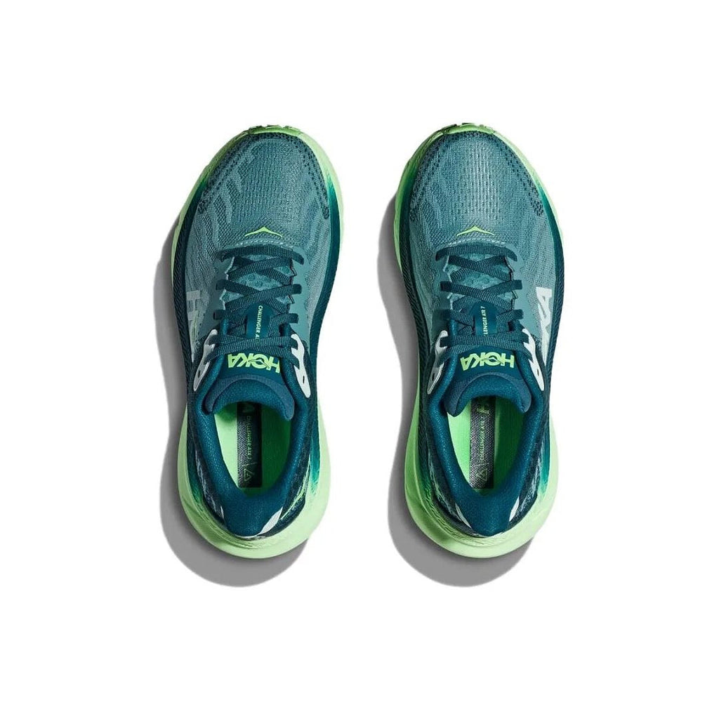 HOKA Challenger 7 Trail Running Shoes in Blue Green - product image from the listing.