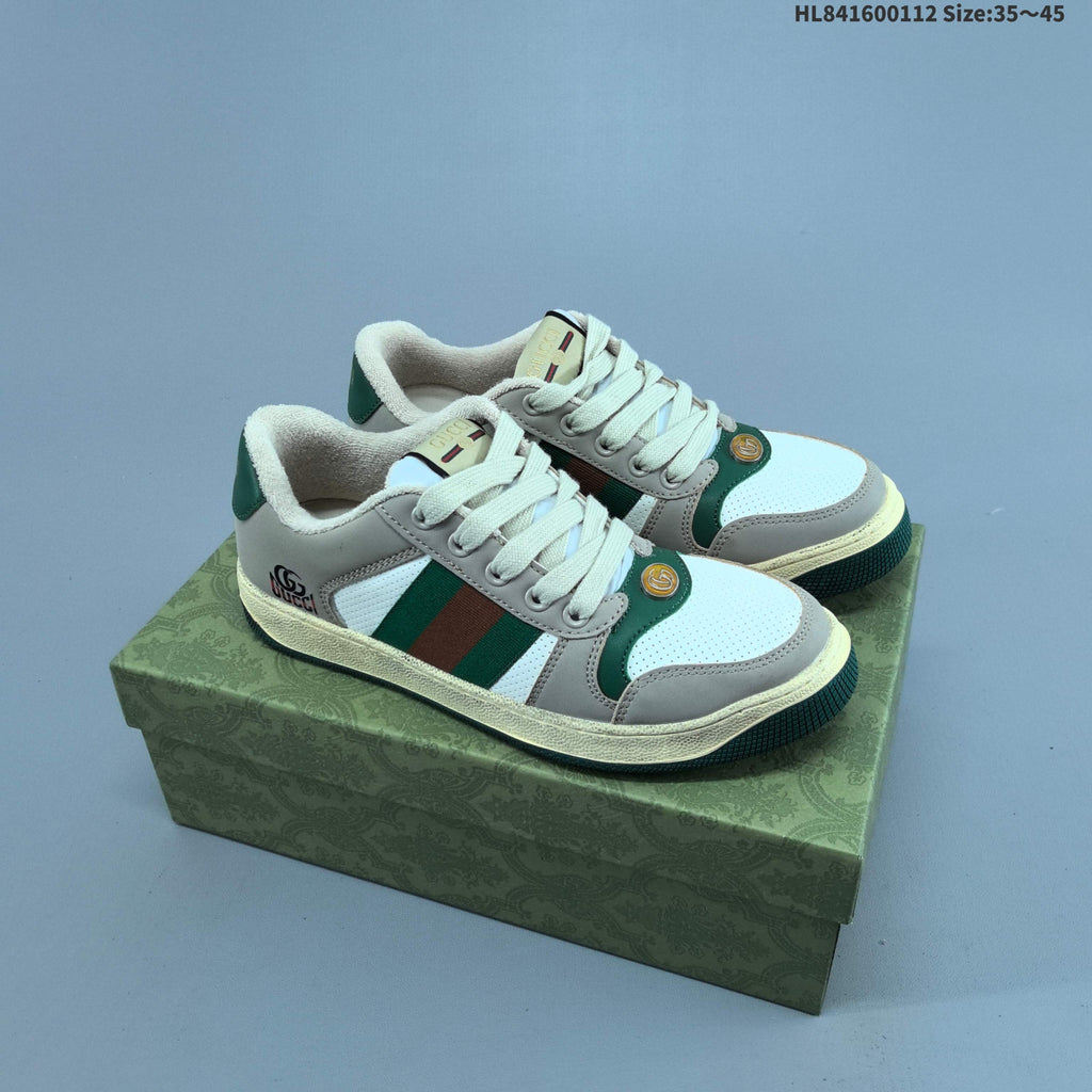 Gucci Screener Distressed Low-Cut Sneakers - product image from the listing.