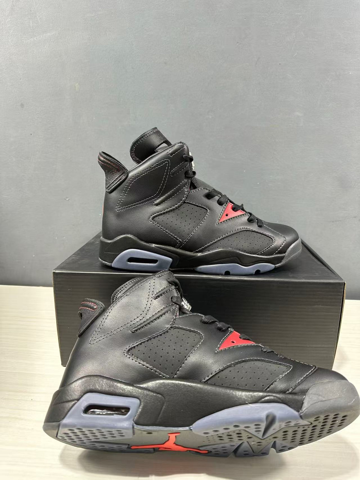 Air Jordan 6 BIN 23 Black High-Top Sneakers II6558-001 - product image from the listing.