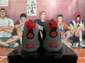 Jordan 9 High-Top Basketball Sneakers in Black Grey Red - product image from the listing.