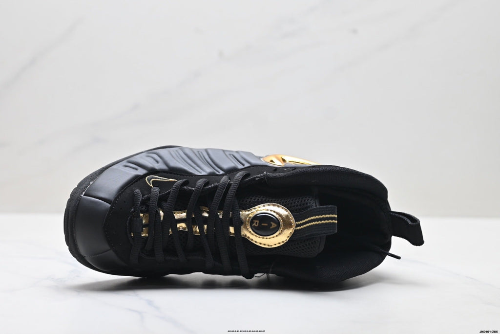Nike Air Foamposite One Penny Hardaway Sneakers in Black Gold - product image from the listing.