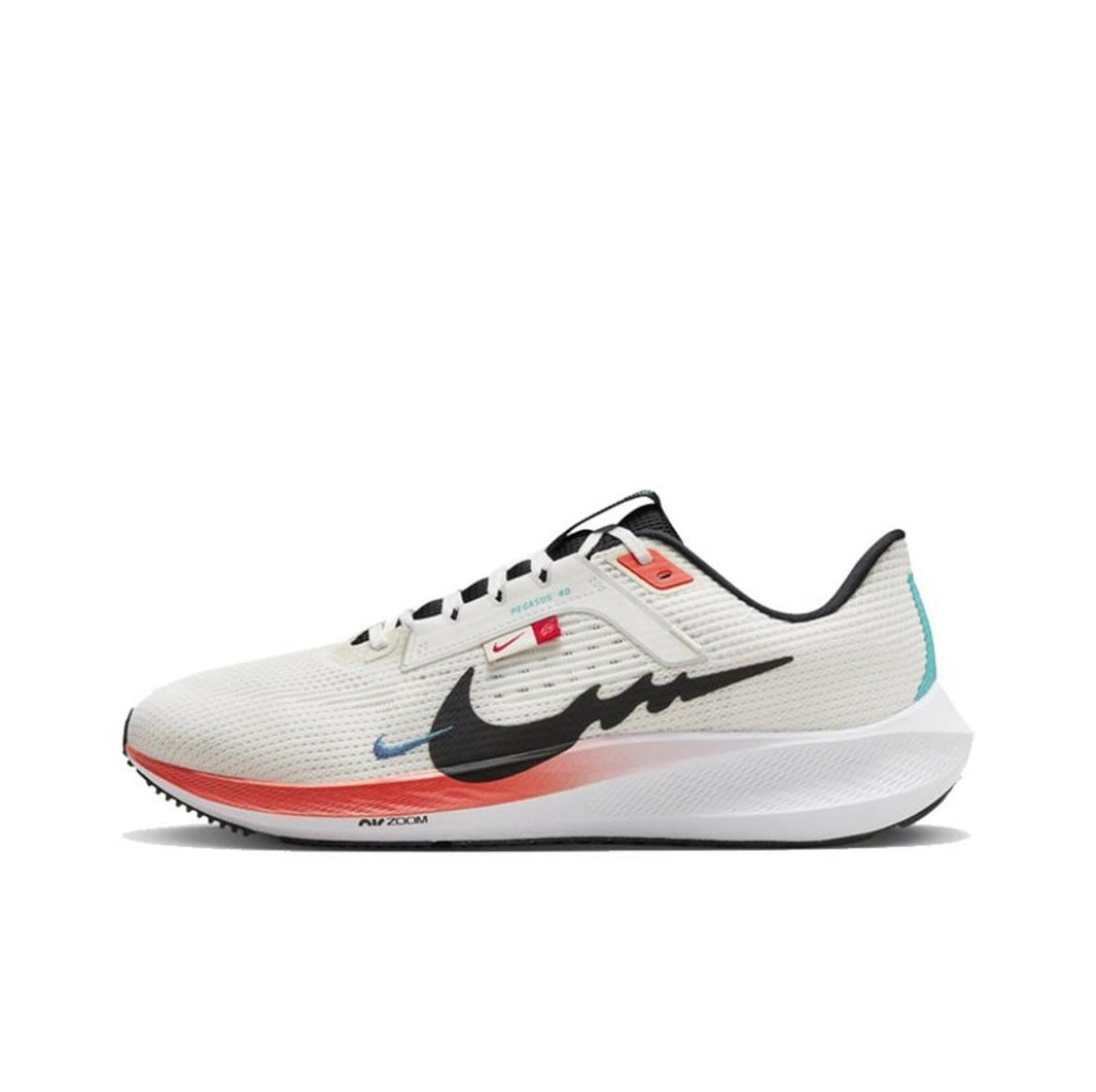 Nike Air Zoom Pegasus 40 Running Shoes in White Multicolor FZ5055-101 - product image from the listing.