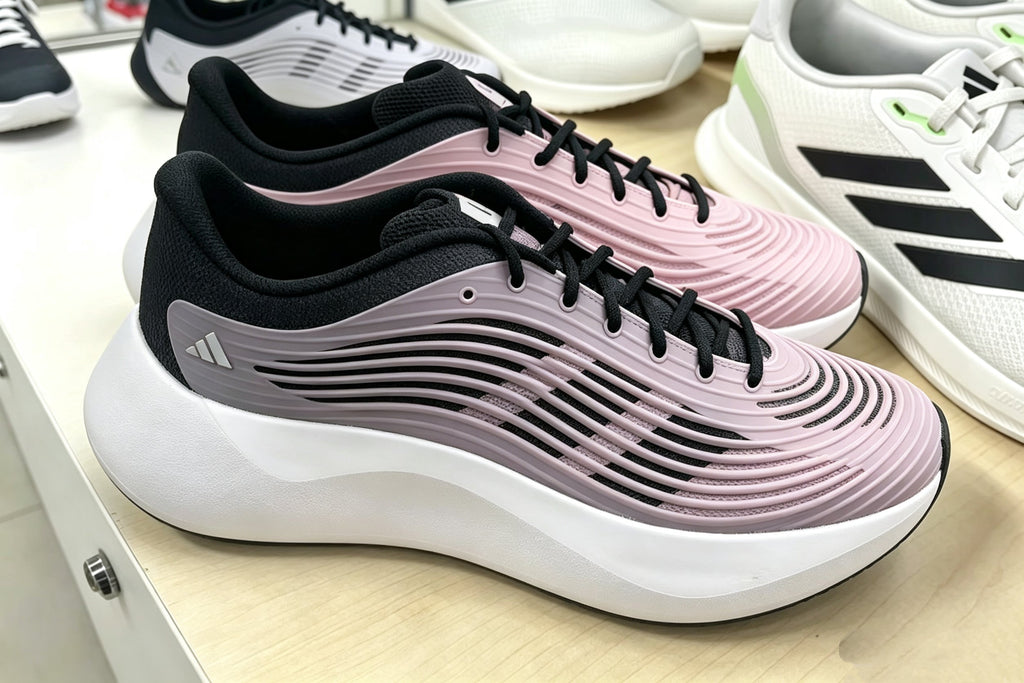 Sneakers in Black and Purple - product image from the listing.
