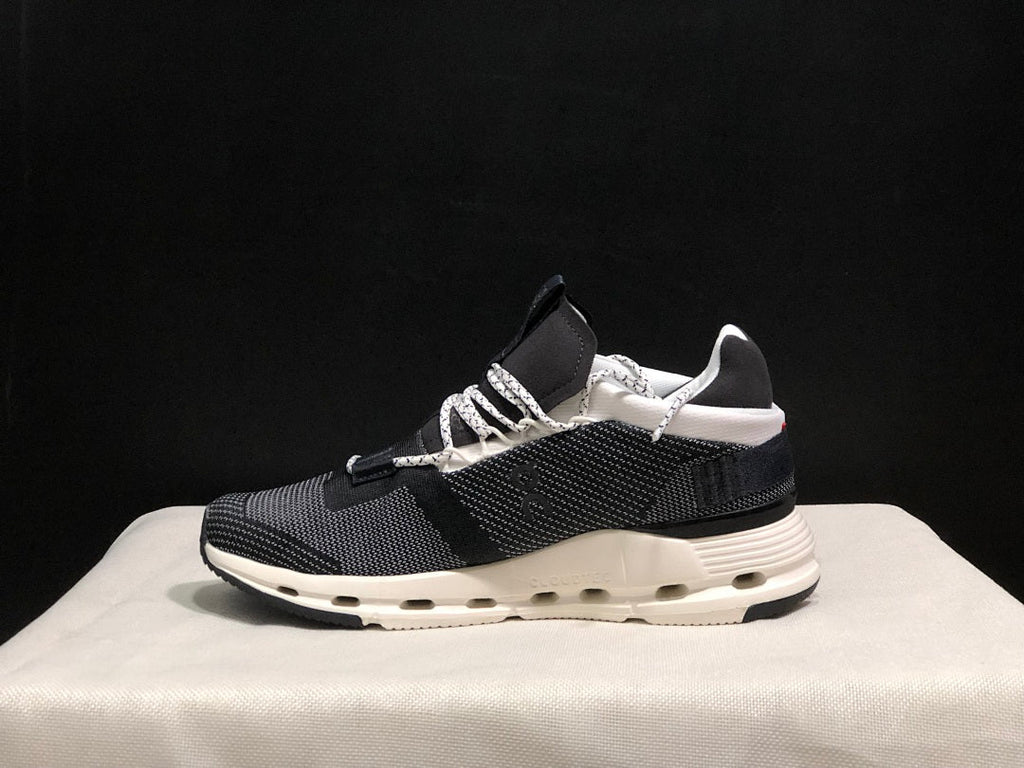 Black and White On Cloudnova 1 Sneakers - product image from the listing.