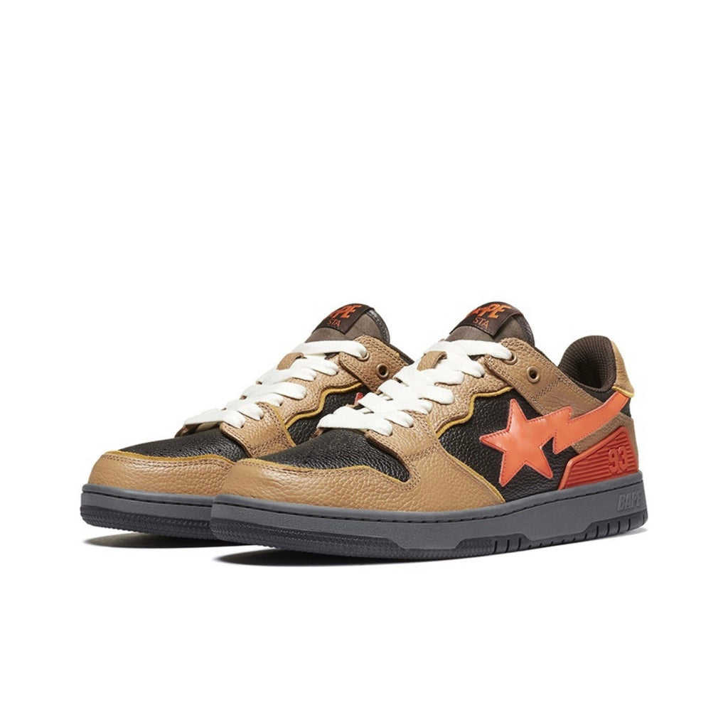 BAPE SK8 STA Trainers Brown and Black 1H80-191-021 - product image from the listing.