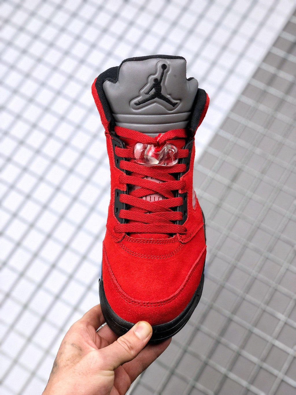Air Jordan 5 Raging Bull Red Black Sneakers DD0587-600 - product image from the listing.