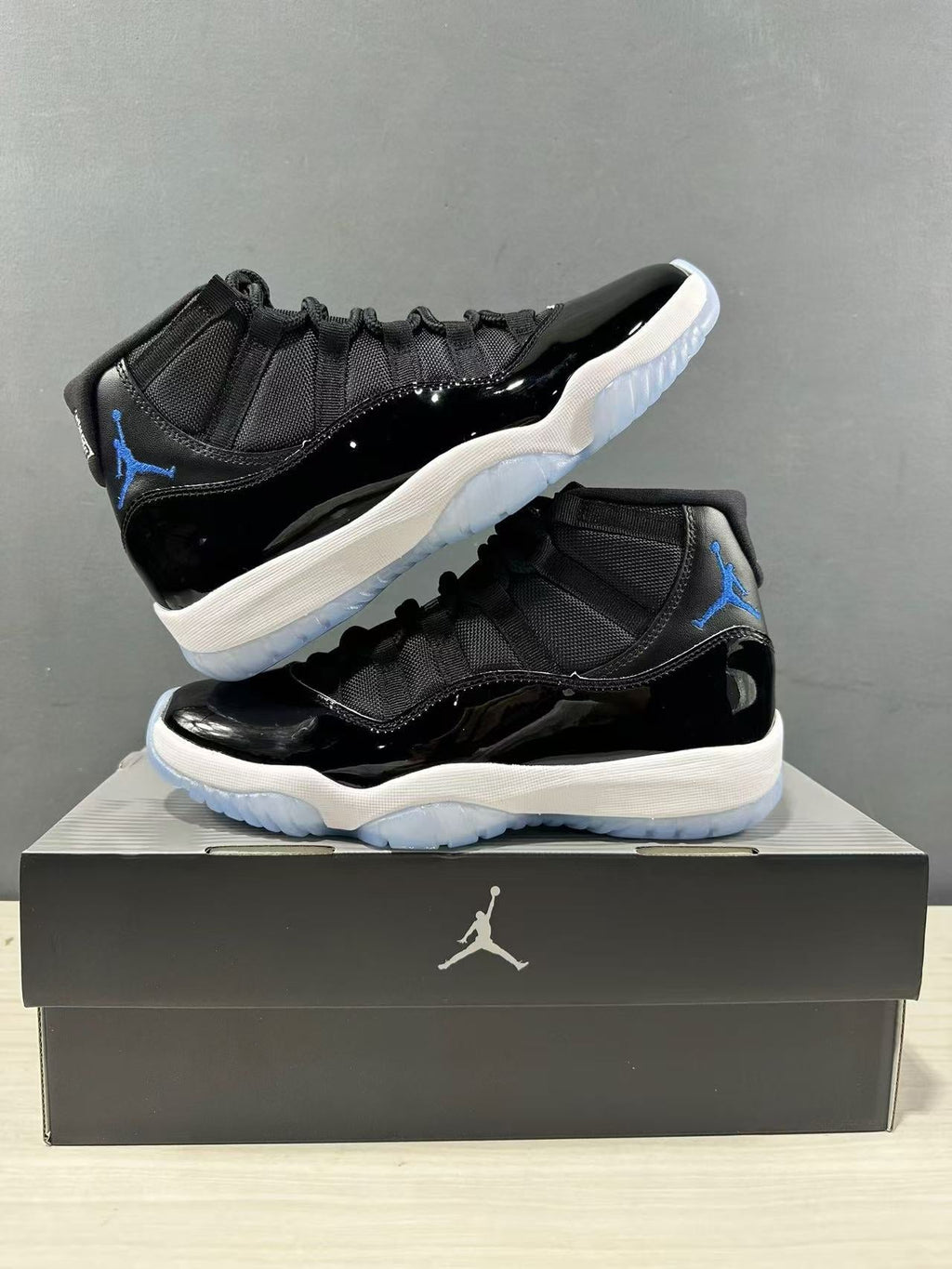 Air Jordan 11 Retro High Black Blue Sneakers CT8012-900 - product image from the listing.