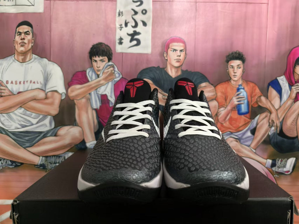 Nike Kobe 6 Protro Basketball Shoes in Black White - product image from the listing.
