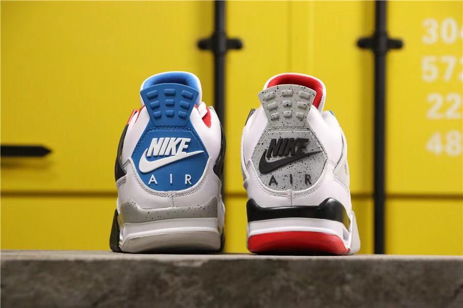 Air Jordan 4 Tattoo What The Sneakers White Multicolor - product image from the listing.