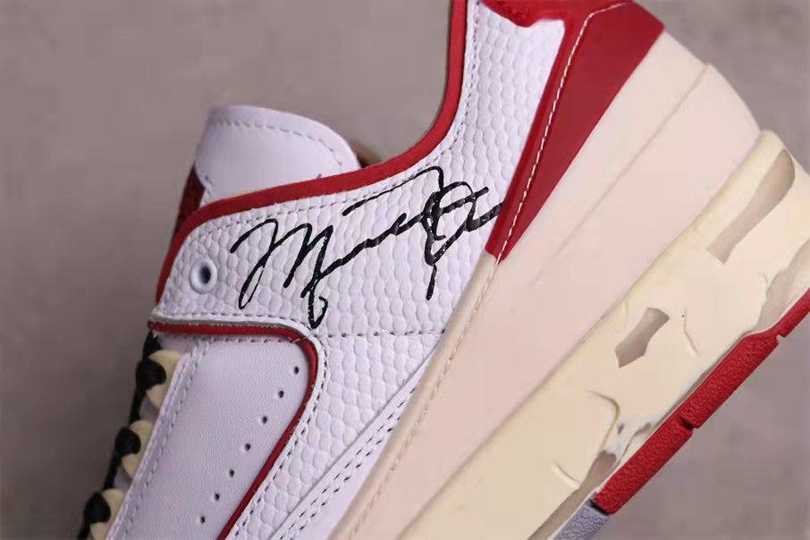 Air Jordan 2 Low SP White Red DM7866-140 - product image from the listing.
