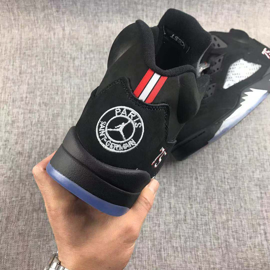 Air Jordan 5 PSG Black Sneakers AV9175-001 - product image from the listing.
