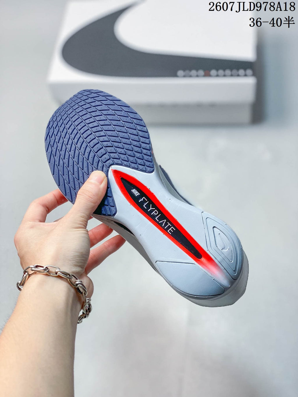 Nike ZoomX Vaporfly NEXT% 4 Running Shoes in White - product image from the listing.