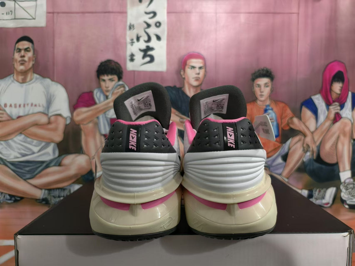 Nike LeBron Basketball Shoes in White Pink Black - product image from the listing.