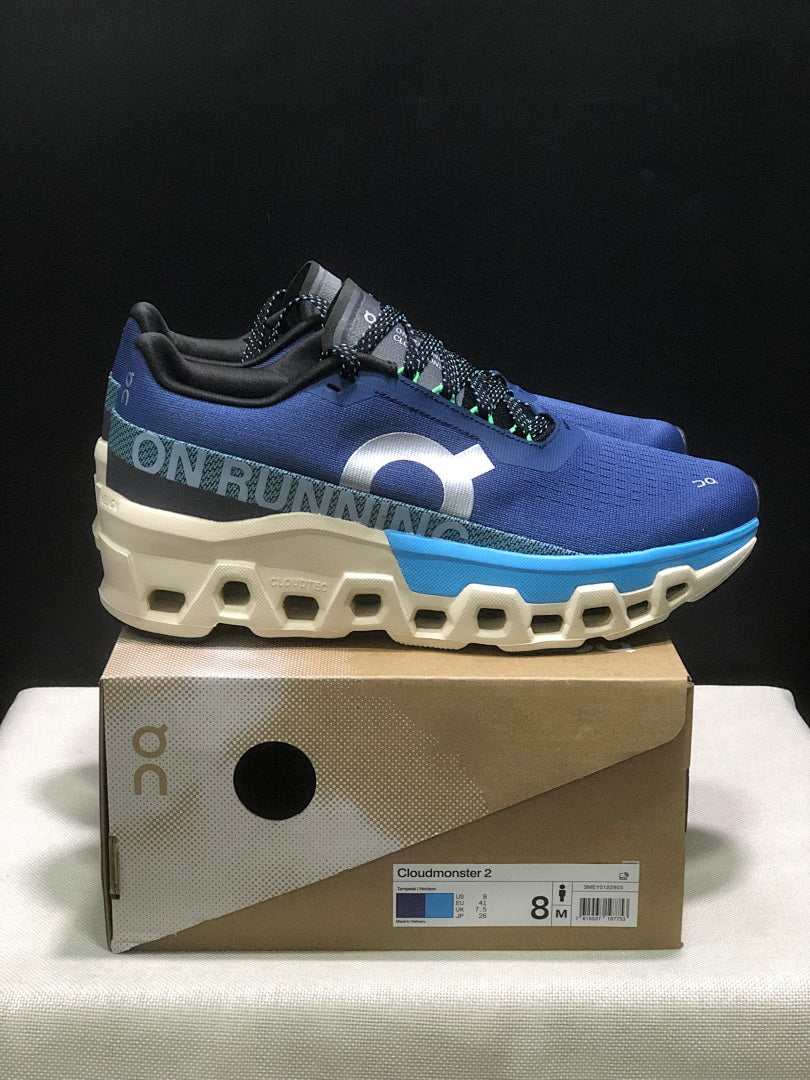 Blue On Cloudmonster 2 Running Shoes - product image from the listing.