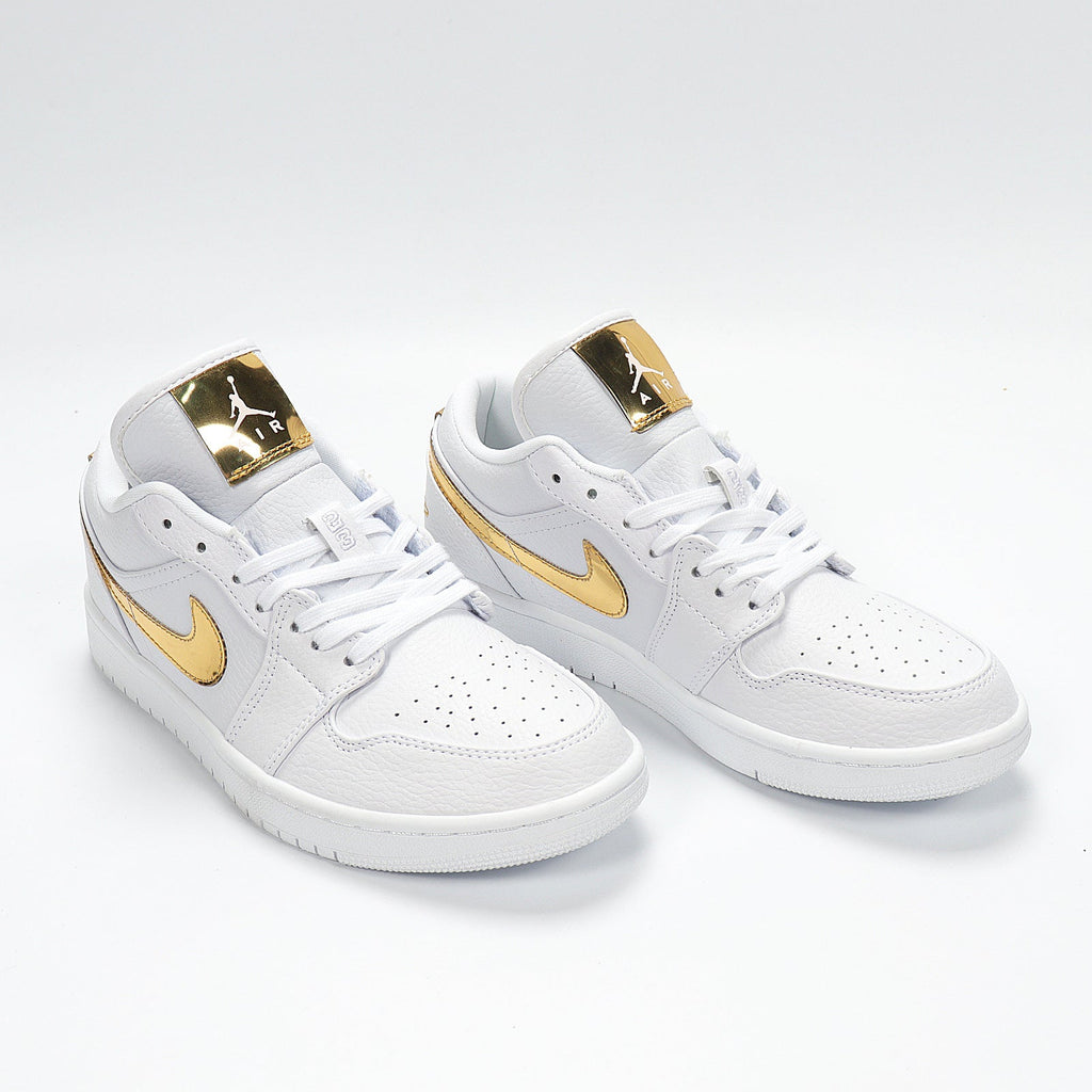 Nike Air Force 1 Low in White Metallic Gold CZ4776-100 - product image from the listing.