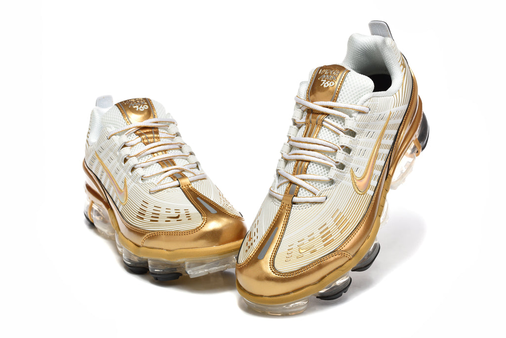 Nike Air VaporMax 360 in White Metallic Gold Black CK9670-101 - product image from the listing.