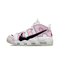 Nike Air More Uptempo Donut Sneakers in White Pink - product image from the listing.