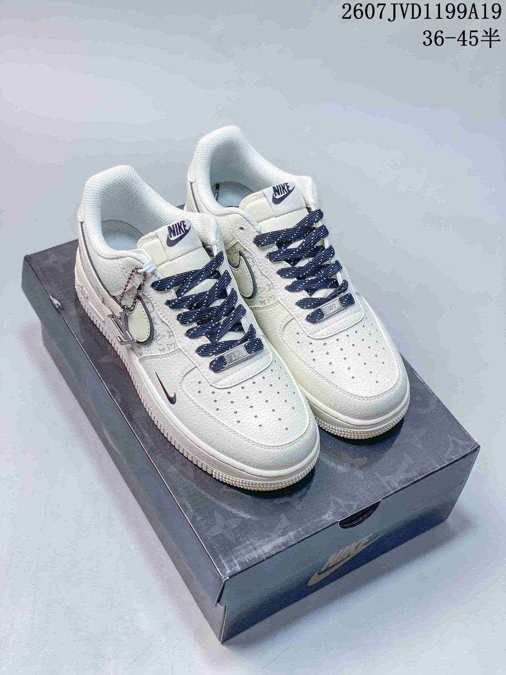 Nike Air Force 1 Low Sneakers in White 711790ORO - product image from the listing.