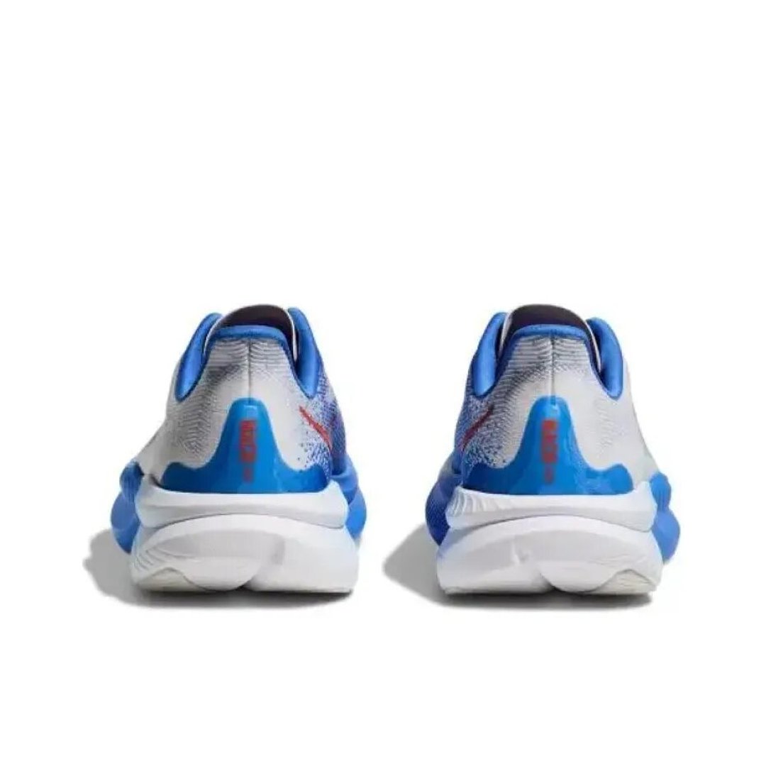 White and Blue HOKA Mach 6 Road Running Shoes - product image from the listing.