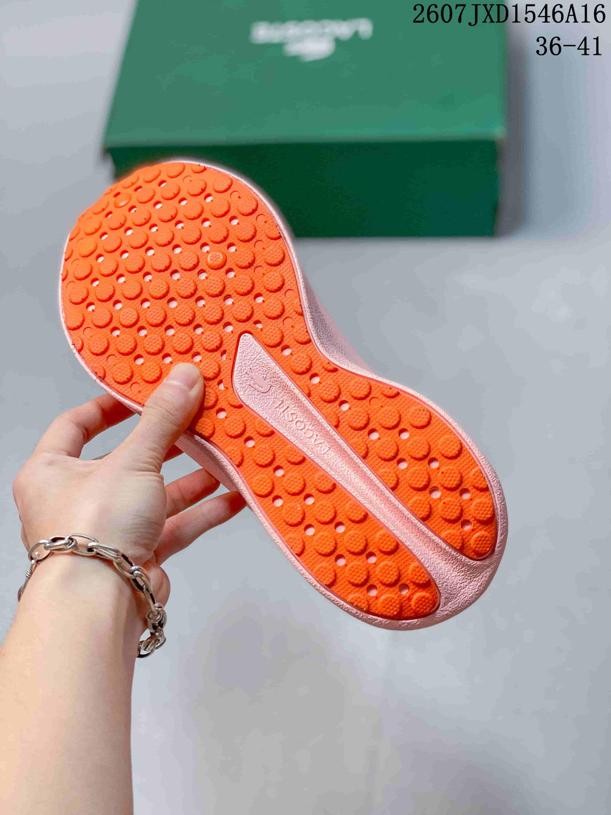 Lacoste Neo Run Low-Top Sneakers in Pink Orange - product image from the listing.