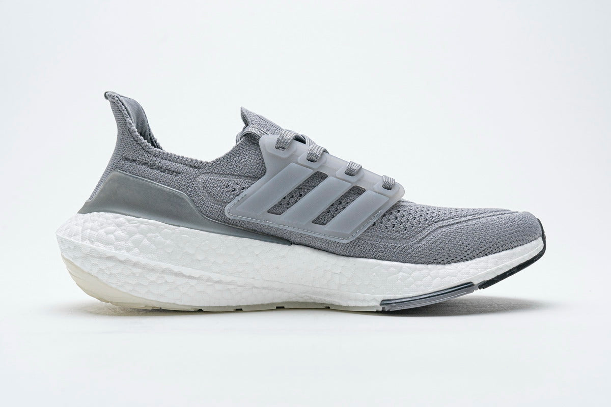 adidas Ultraboost 21 Running Shoes FY0381 in Grey - product image from the listing.
