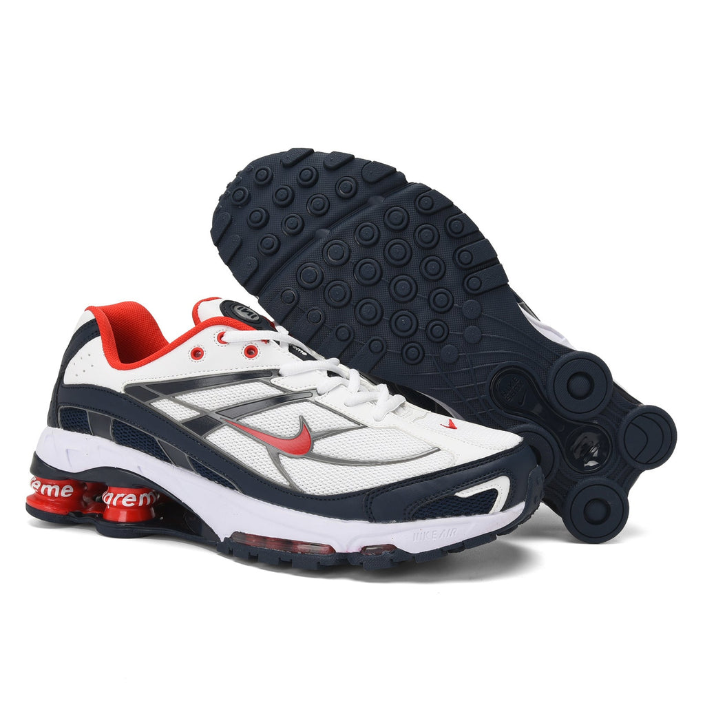 Nike Shox Ride 2 Sneakers in White, in Gray and Red - product image from the listing.