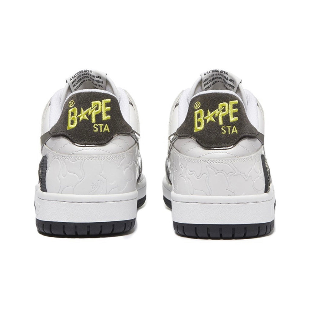 BAPE SK8 Sta Trainers White Black 1H80-291-020 - product image from the listing.