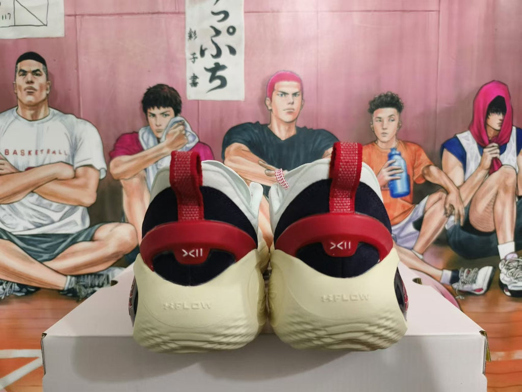 ANTA Kai 1 Basketball Shoes in White Red - product image from the listing.