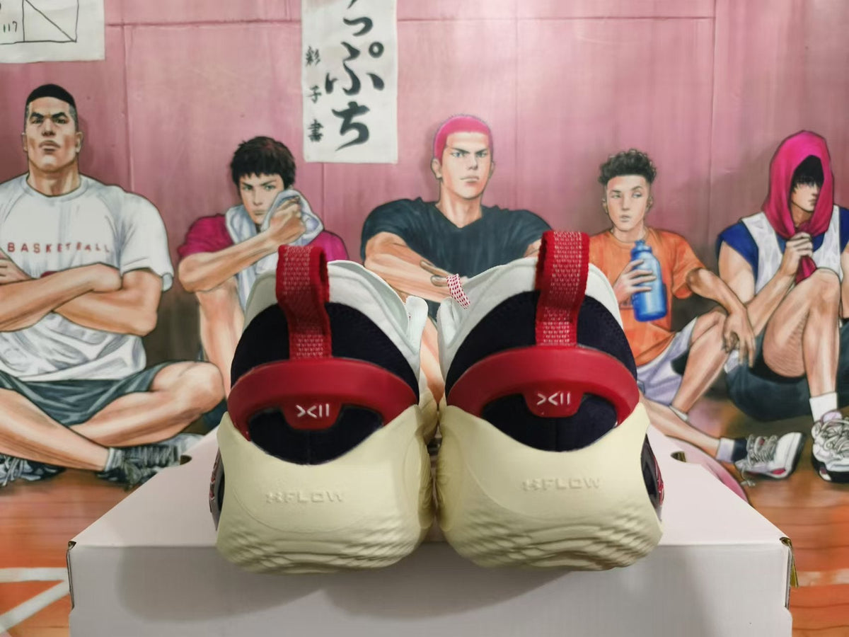 ANTA Kai 1 Basketball Shoes in White Red - product image from the listing.