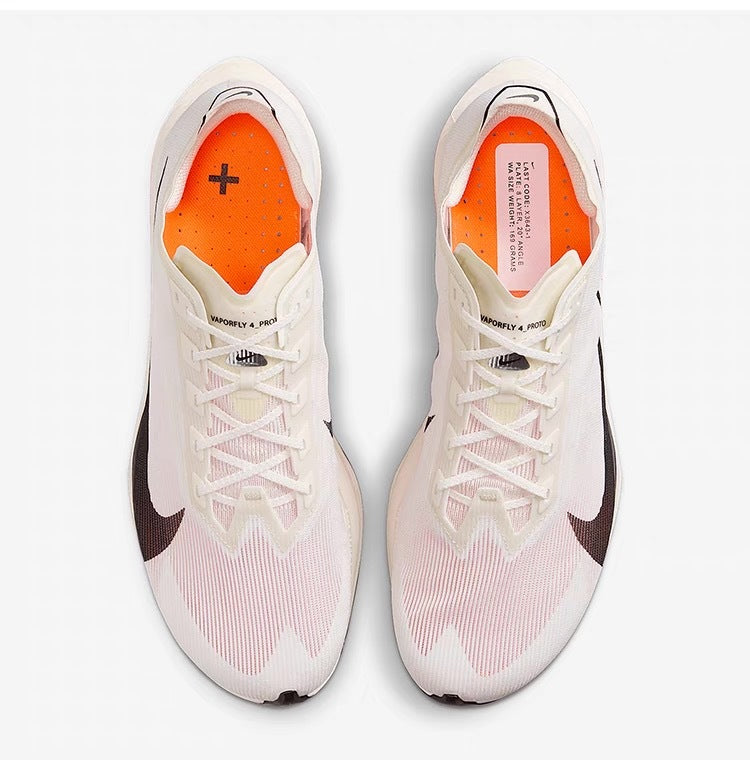 Nike Vaporfly 4 Road Racing Shoes HF6413-100 in White - product image from the listing.