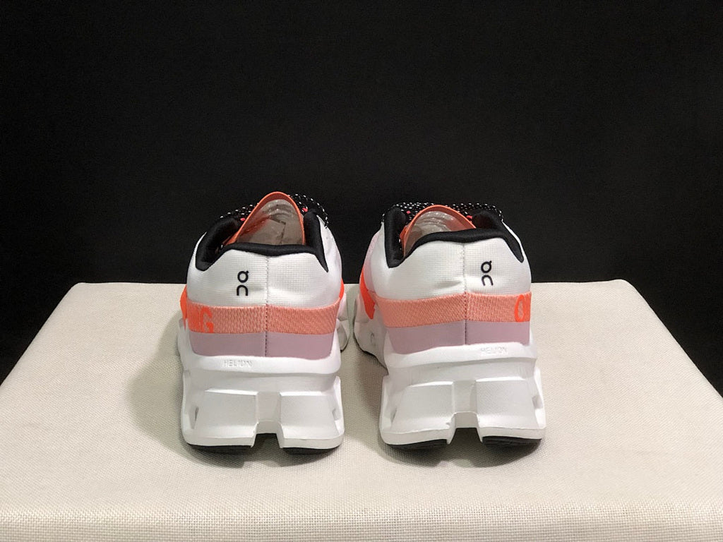 White and Orange On Cloudmonster 2 Running Shoes - product image from the listing.