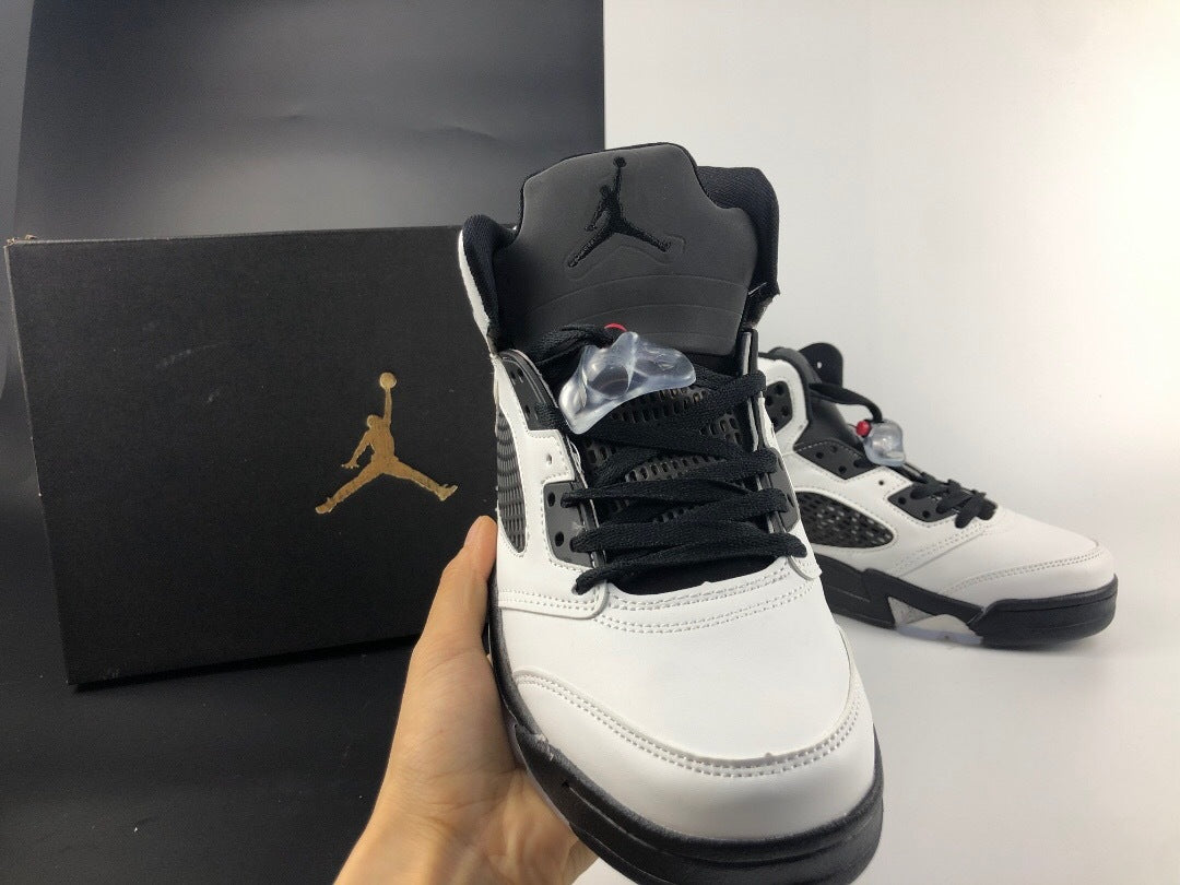 Jordan 5 Retro White Paris High-Cut Sneakers - product image from the listing.