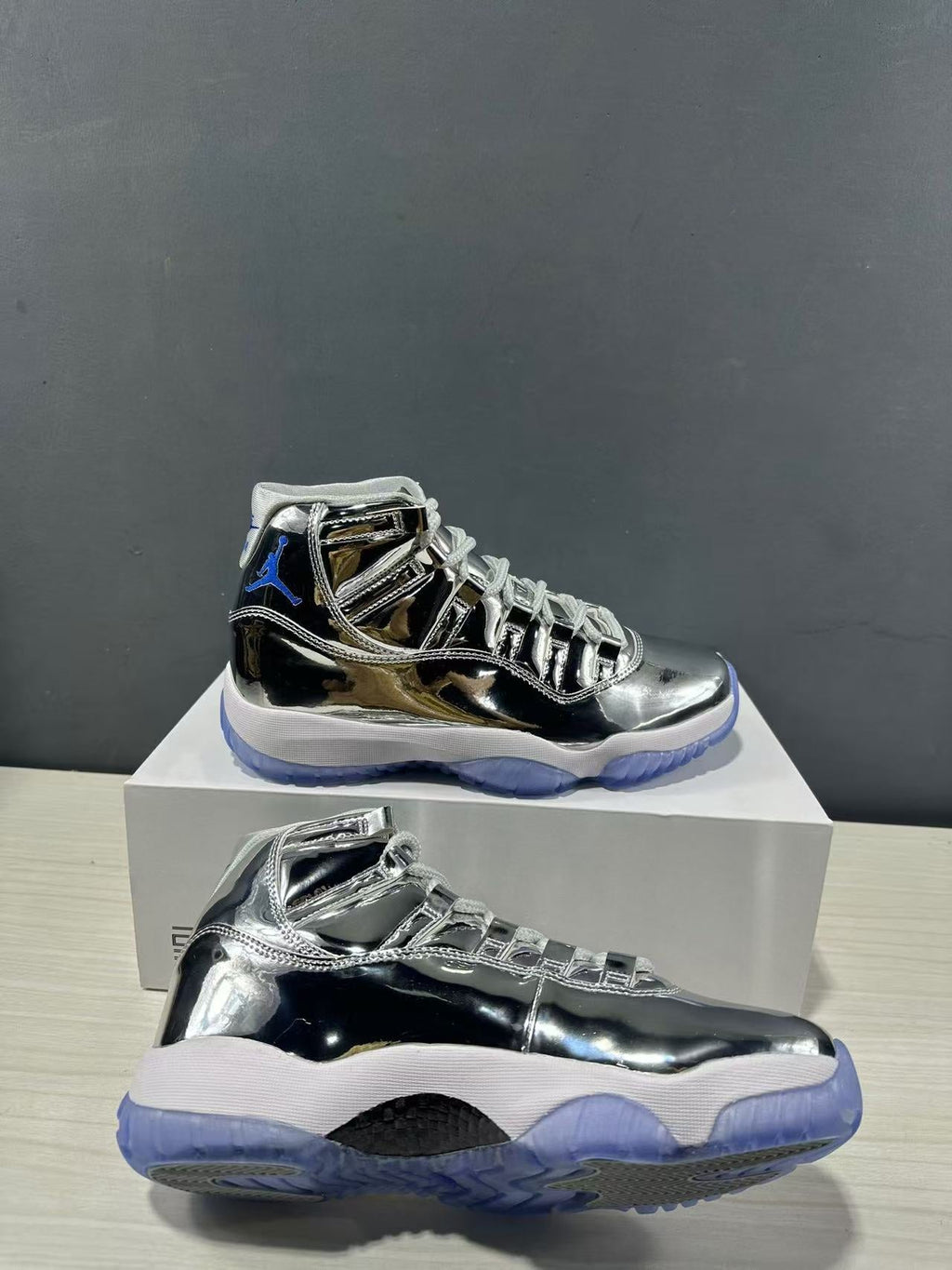 Air Jordan 11 Retro Silver High-Top Sneakers CT8012-730 - product image from the listing.