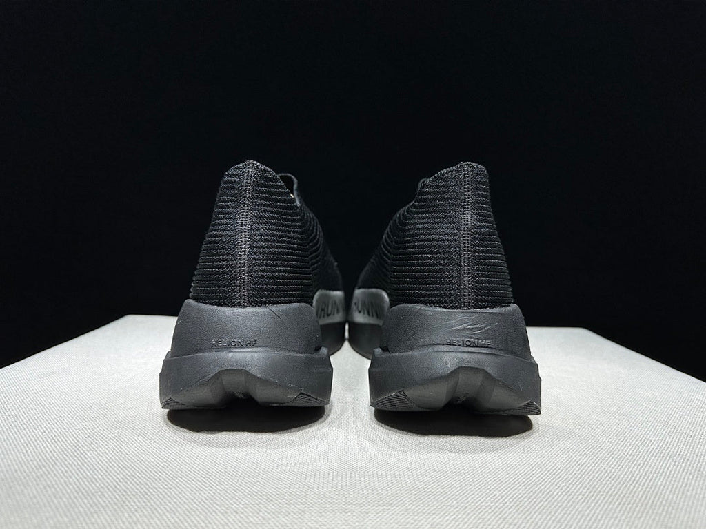 On Cloudboom Strike LS Running Shoes in Black Silver - product image from the listing.