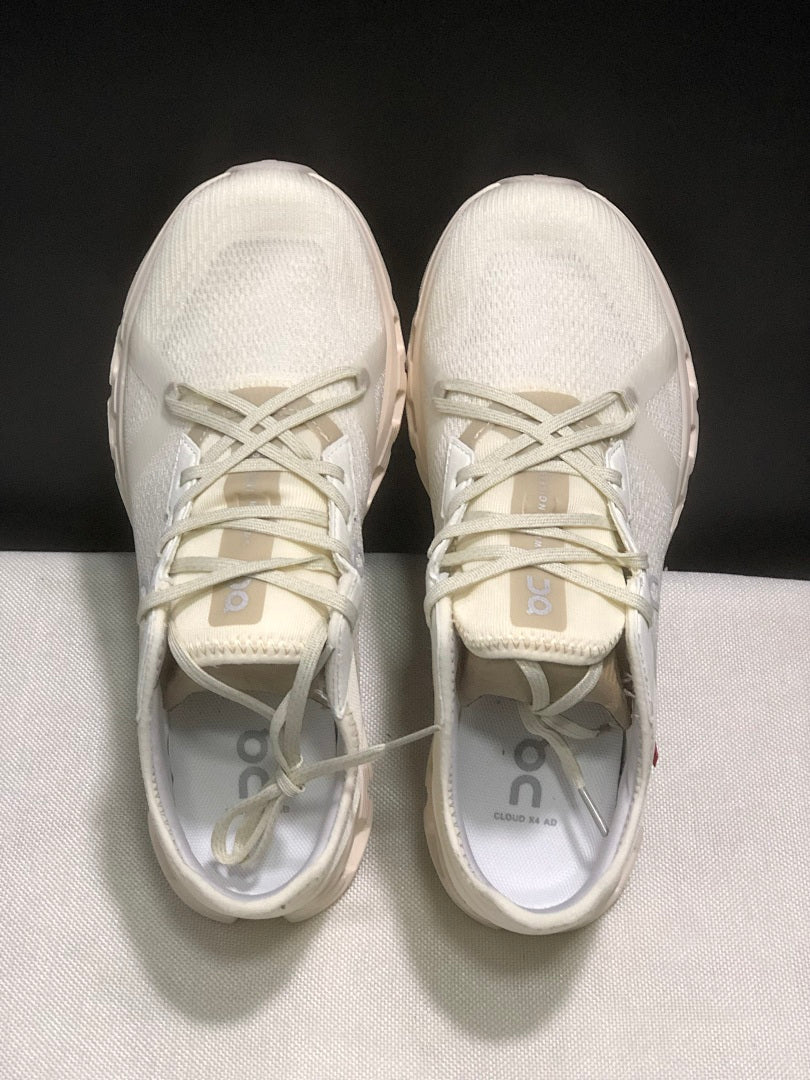 On Cloud X 4 AD Trainers in Ghost and Dew - product image from the listing.