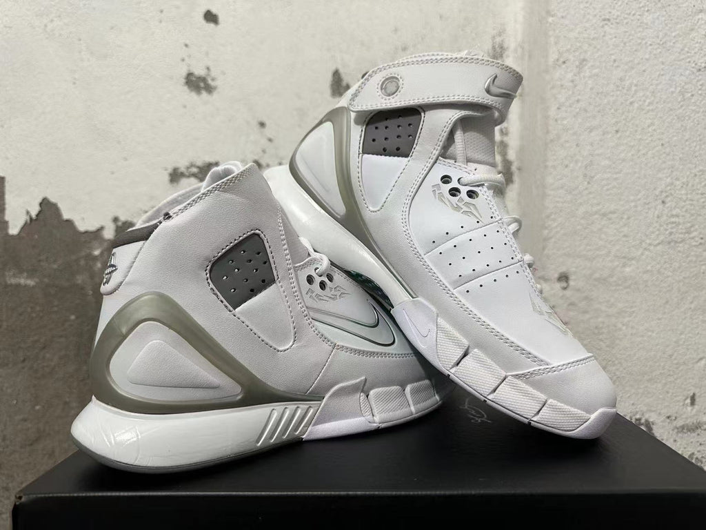 Nike Zoom Kobe 2K5 FTB White High-Cut Basketball Shoes - product image from the listing.