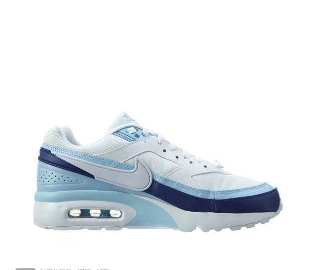Nike Air Max Sneakers in White, in Light Blue and Navy - product image from the listing.