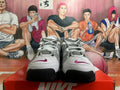 Nike Air More Uptempo Basketball Sneakers in White Grey - product image from the listing.