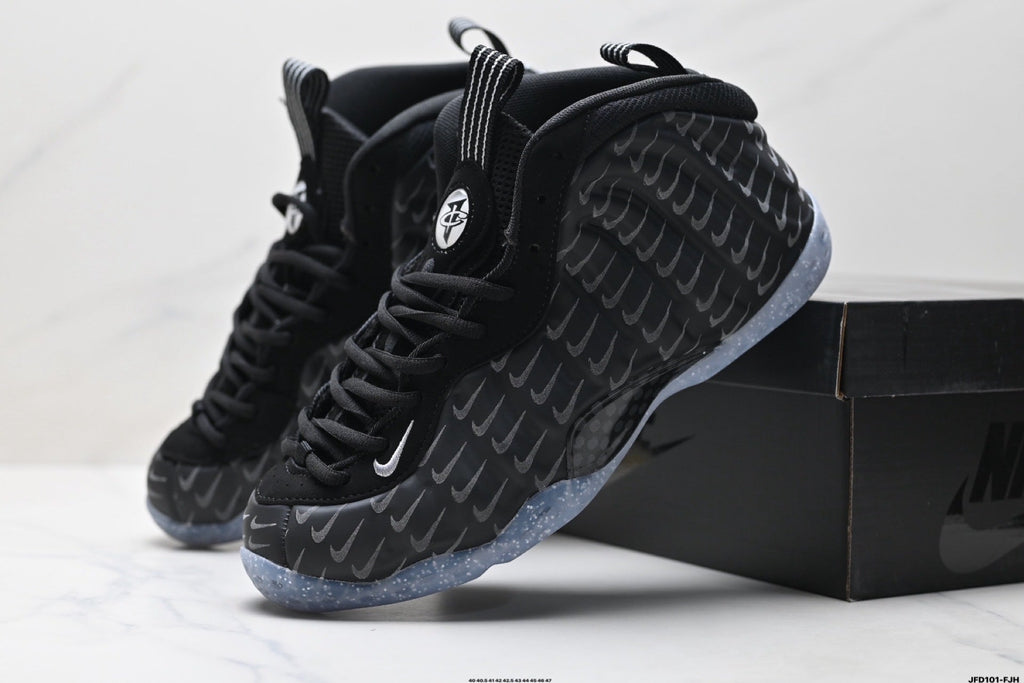Nike Air Foamposite Hadawei Sneakers in Black - product image from the listing.