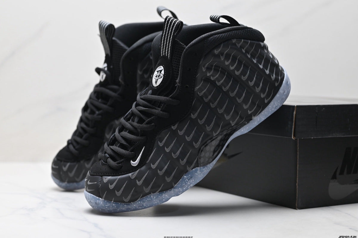 Nike Air Foamposite Hadawei Sneakers in Black - product image from the listing.
