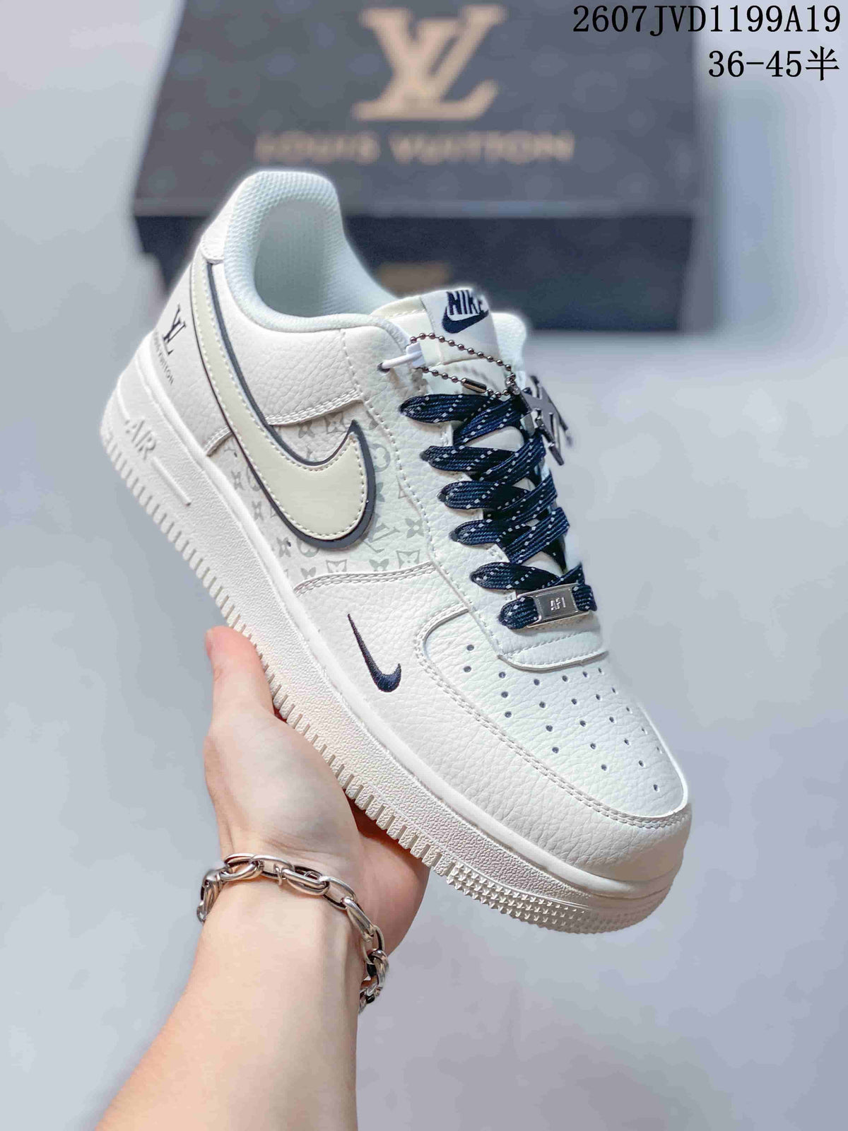 Nike Air Force 1 Low Sneakers in White 711790ORO - product image from the listing.